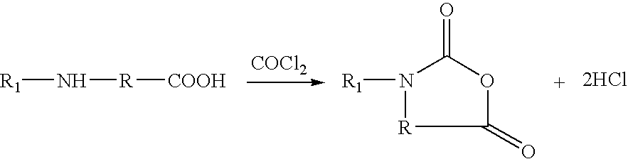 Synthesis of amino acid, N-carboxyanhydrides