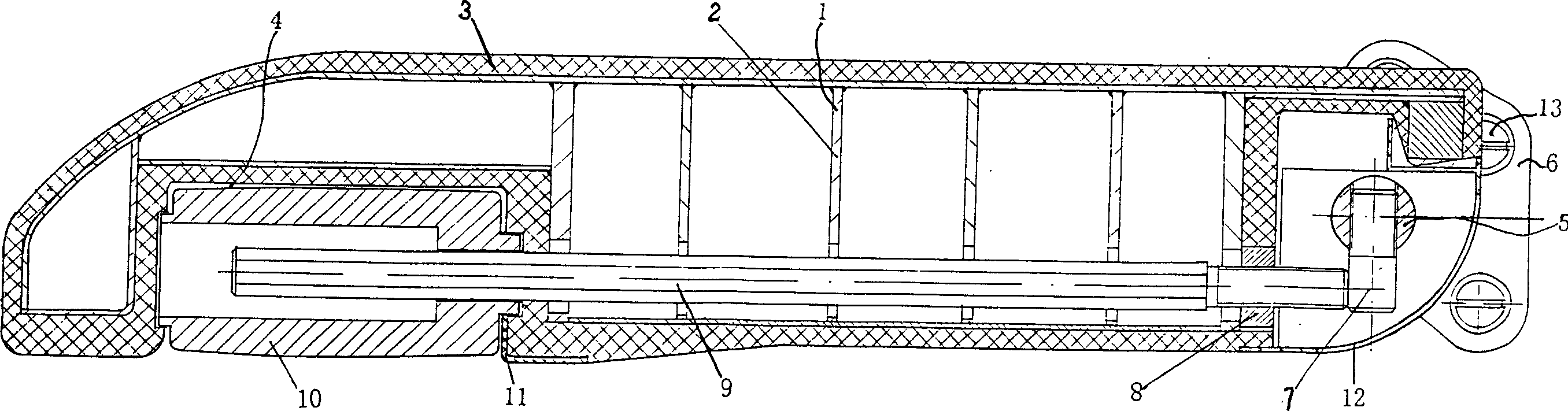 Armrest of seat of locomotive, rehicle driver