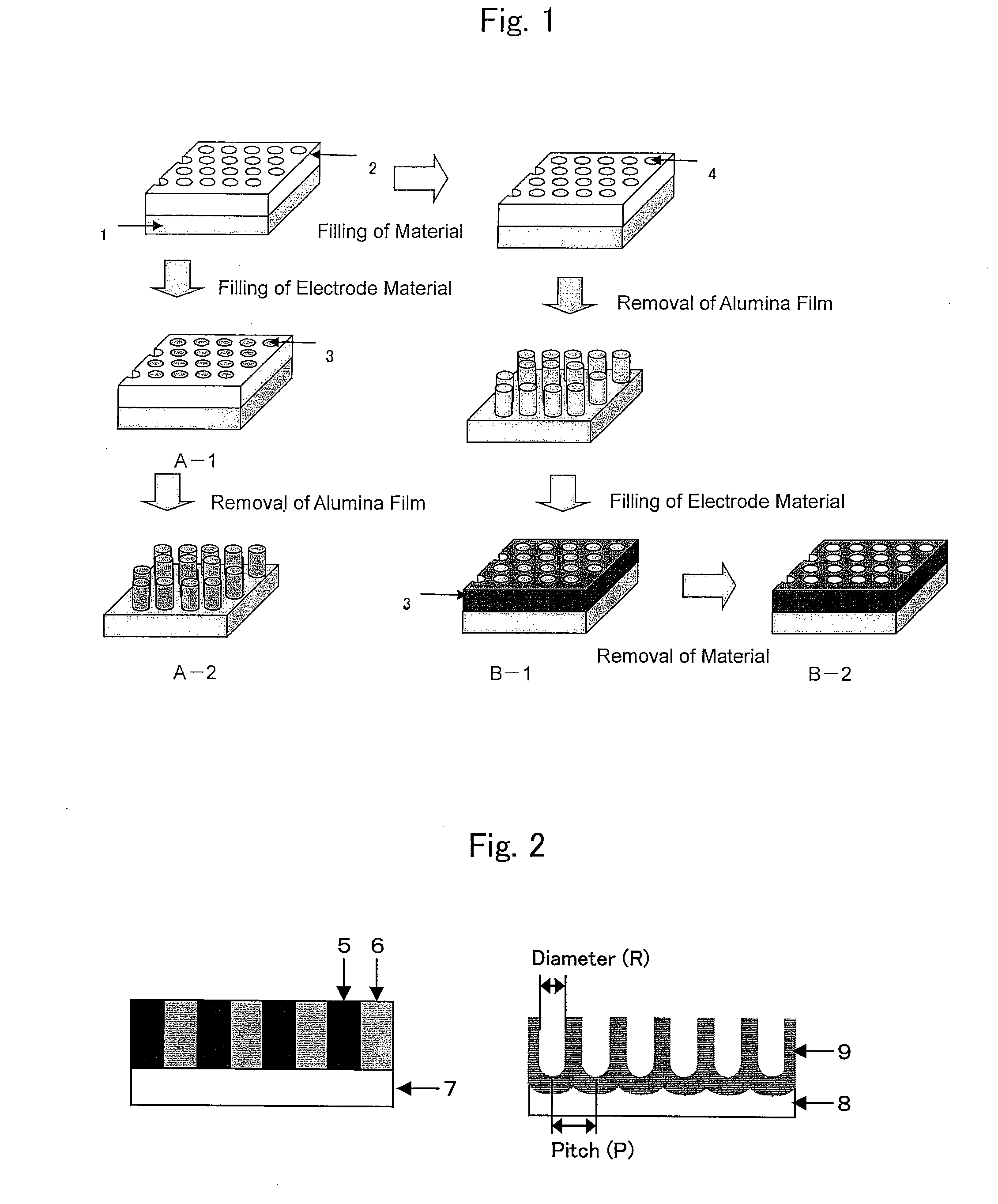 Method for manufacturing nano-array electrode and photoelectric conversion device using same