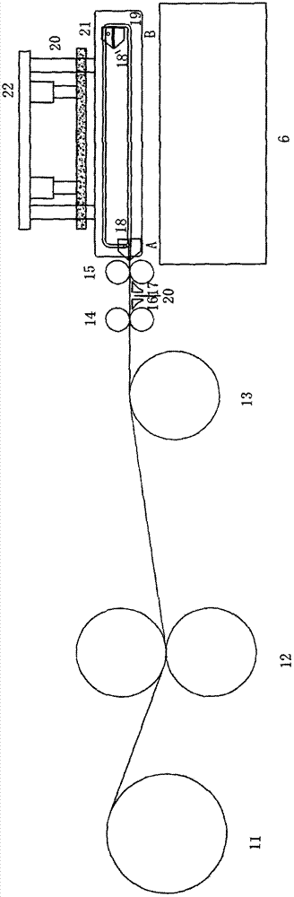 Efficient automatic continuous production method of prepreg compound coil