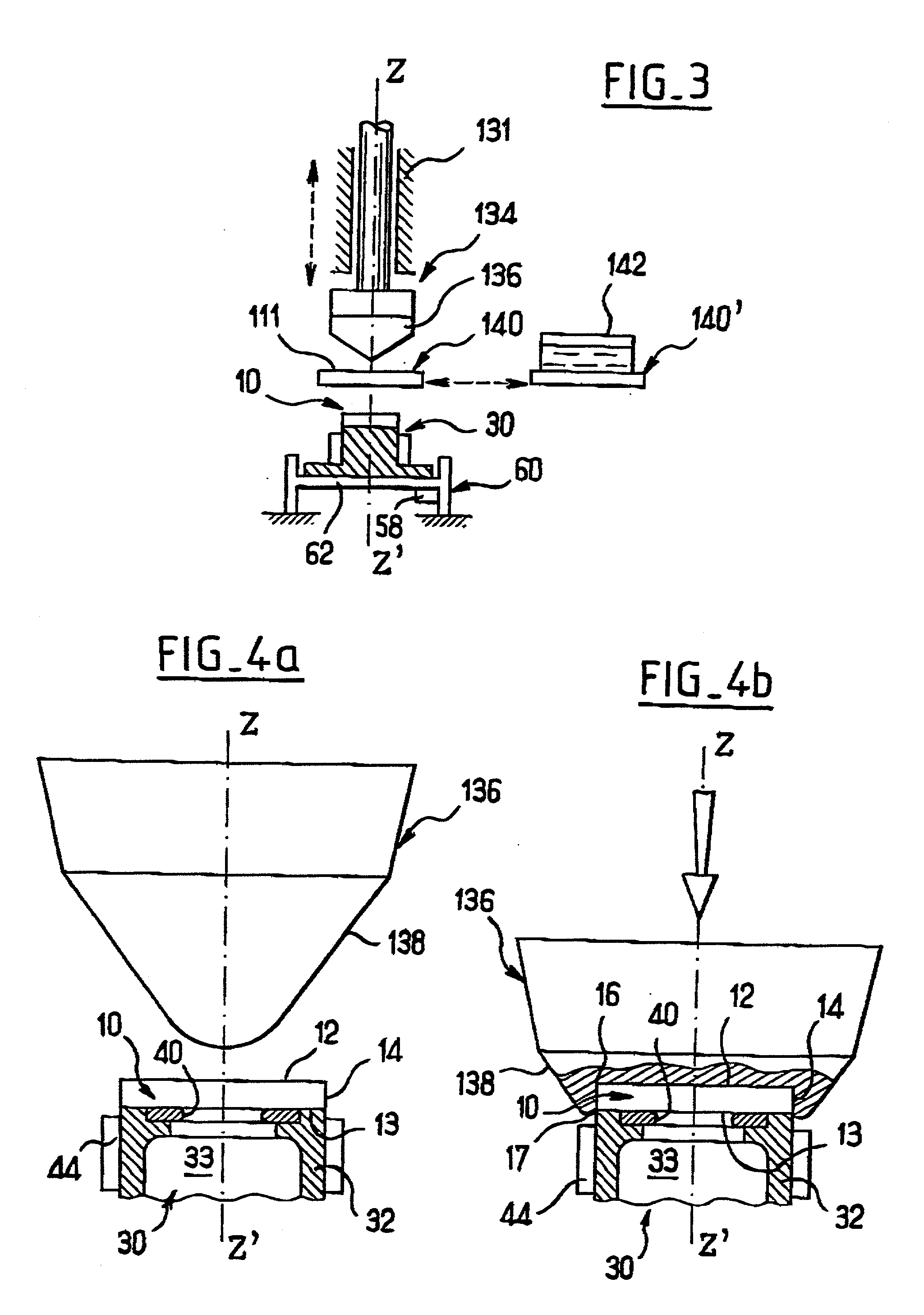 Chip holding arrangement, pad printing system incorporating the arrangement, and method of pad pringting a chip using the arrangement