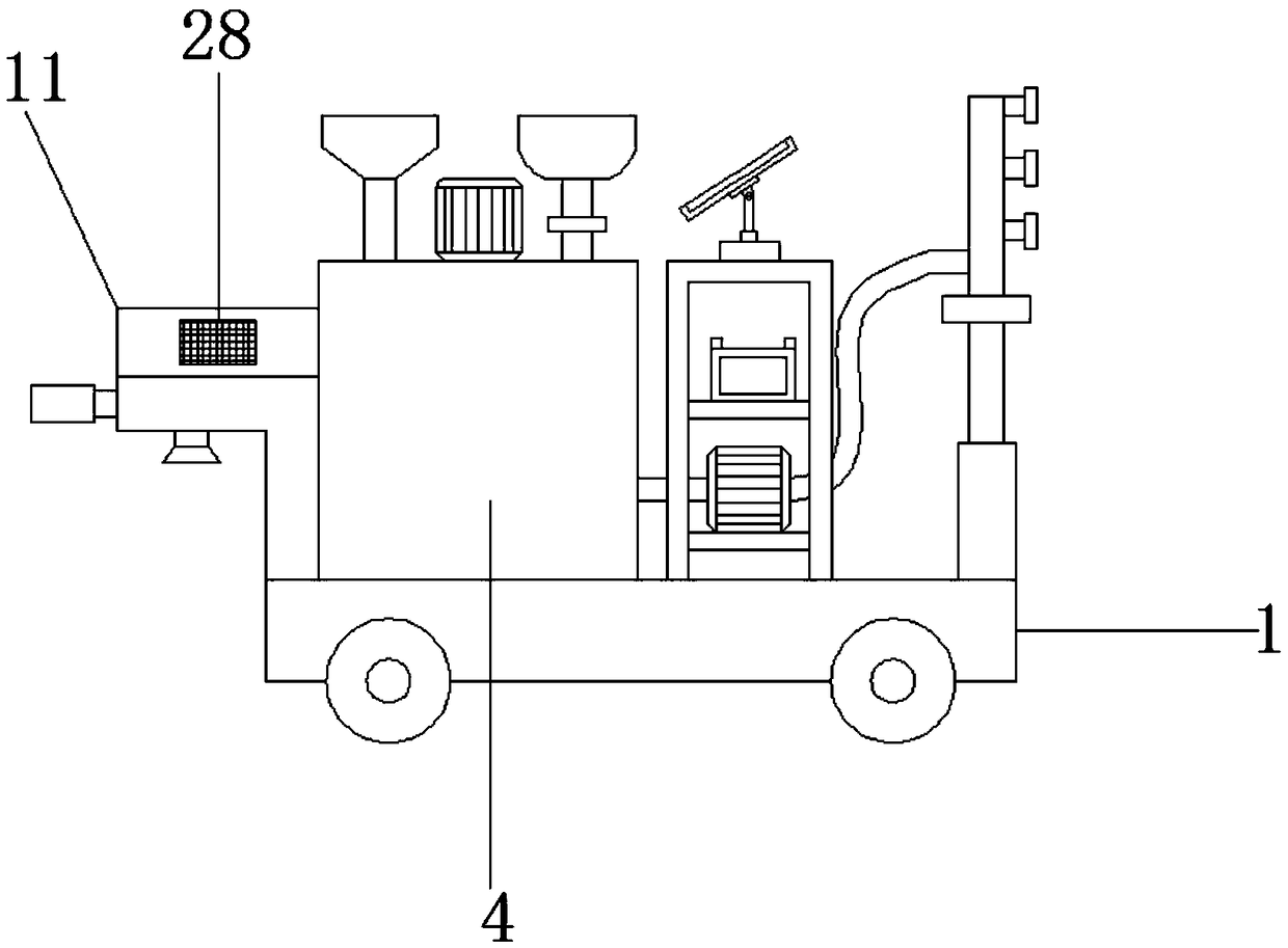 Automatic mobile irrigation and fertilization device for agricultural planting