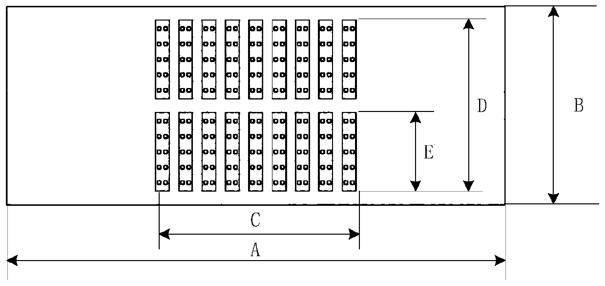 Low-flow-resistance chip embedded array micro-jet radiator and manufacturing method thereof