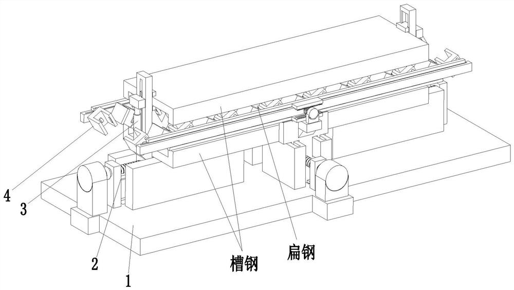 Automatic welding tool clamp for steel structure reinforcing structure