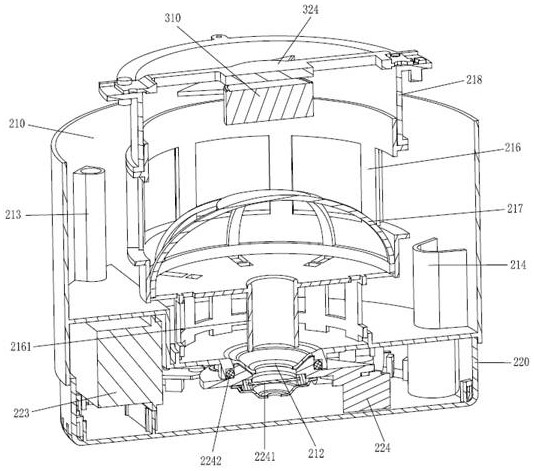 Humidifier with fan arranged at top