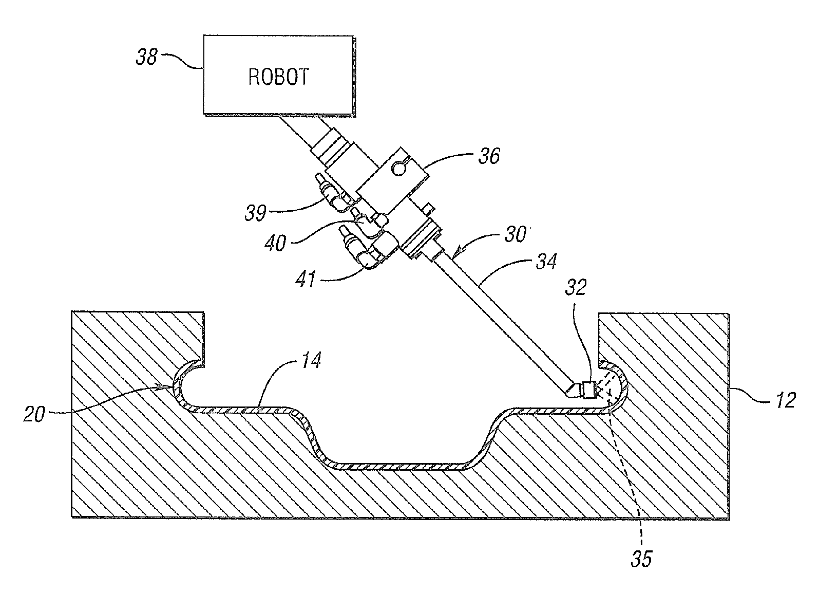 Applicator and method for in-mold coating