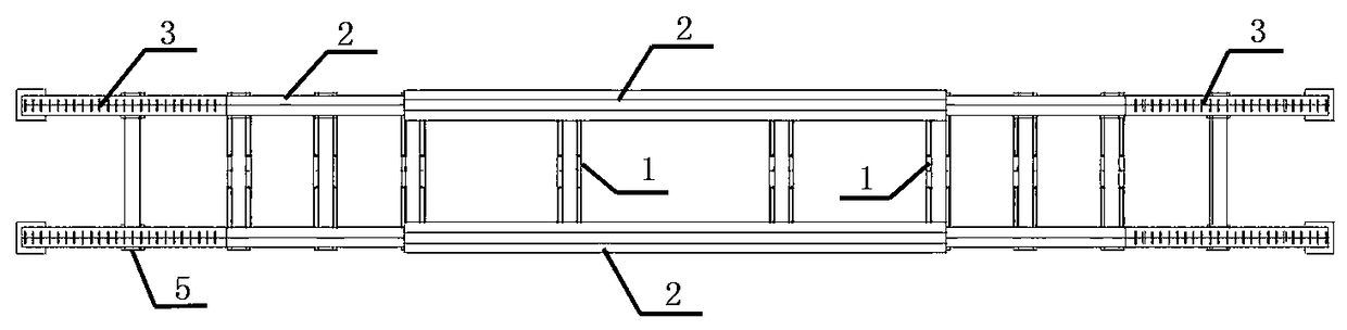 A detachable double-sided bridge and a method for installing and disassembling the same