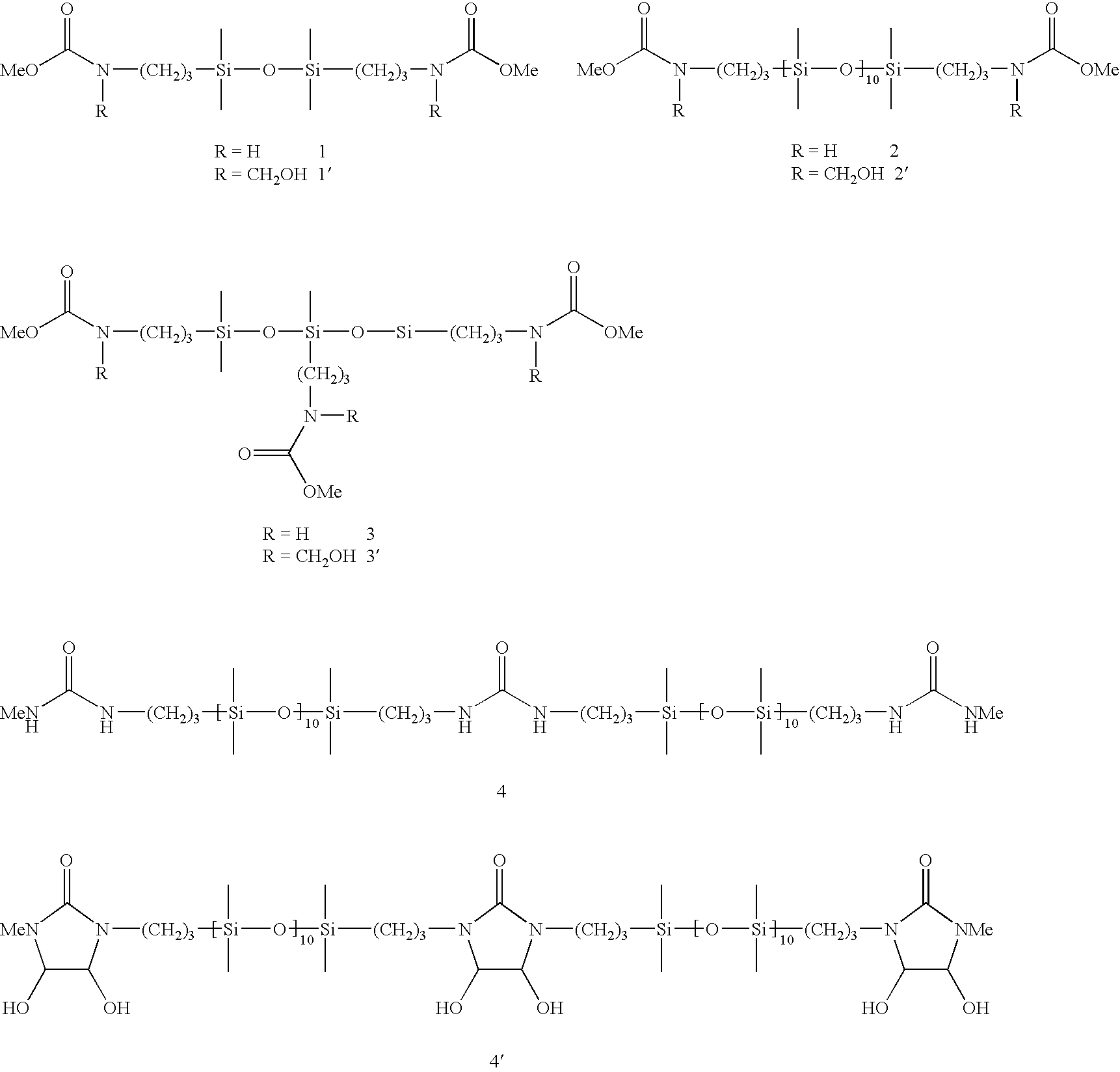 Siloxanes containing methylol groups