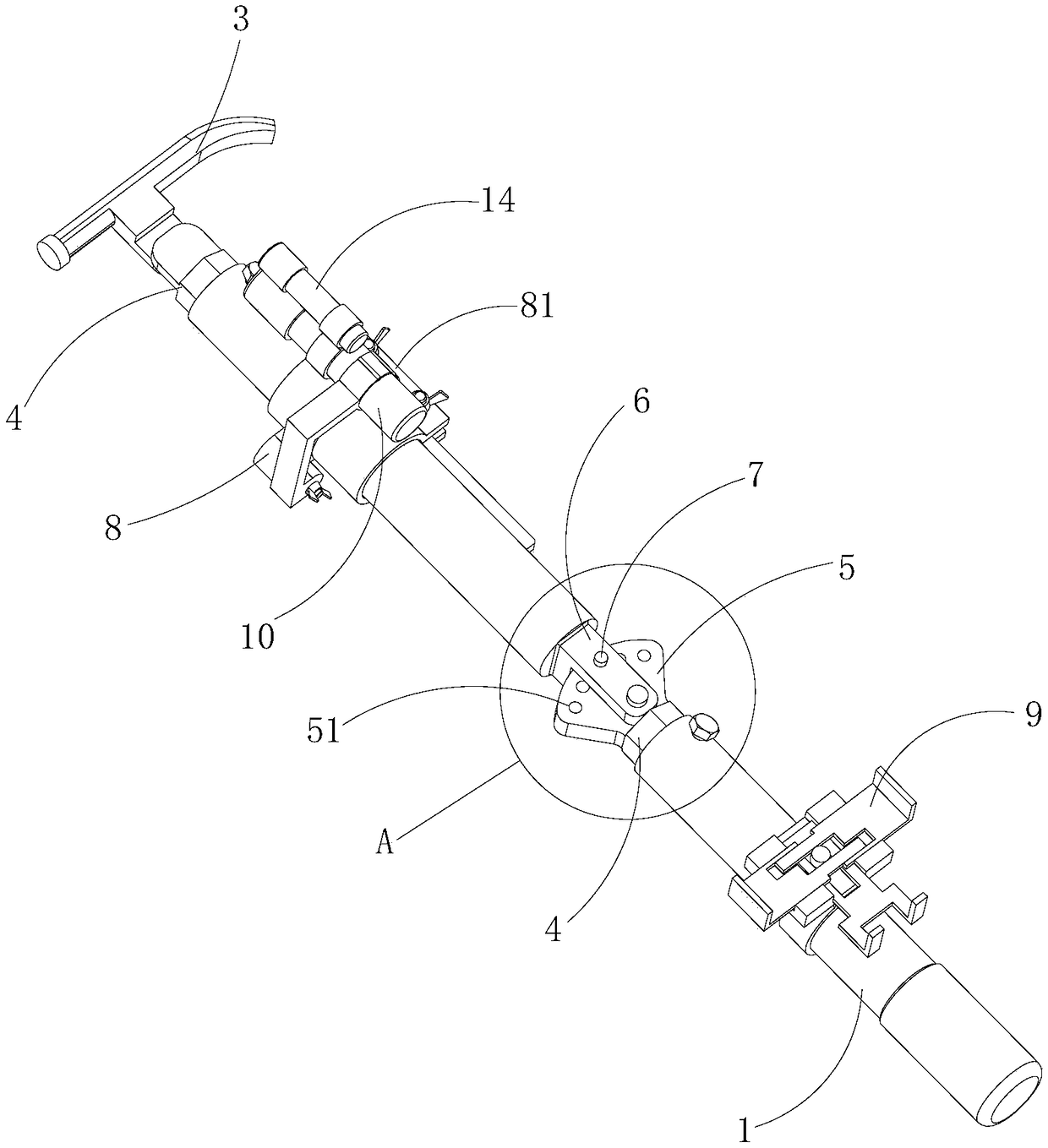 Insulation operating lever