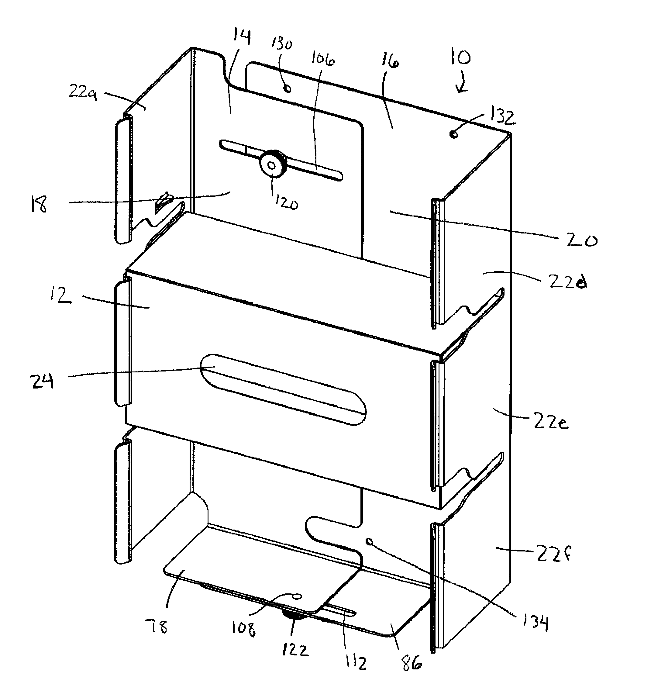 Device for holding packages