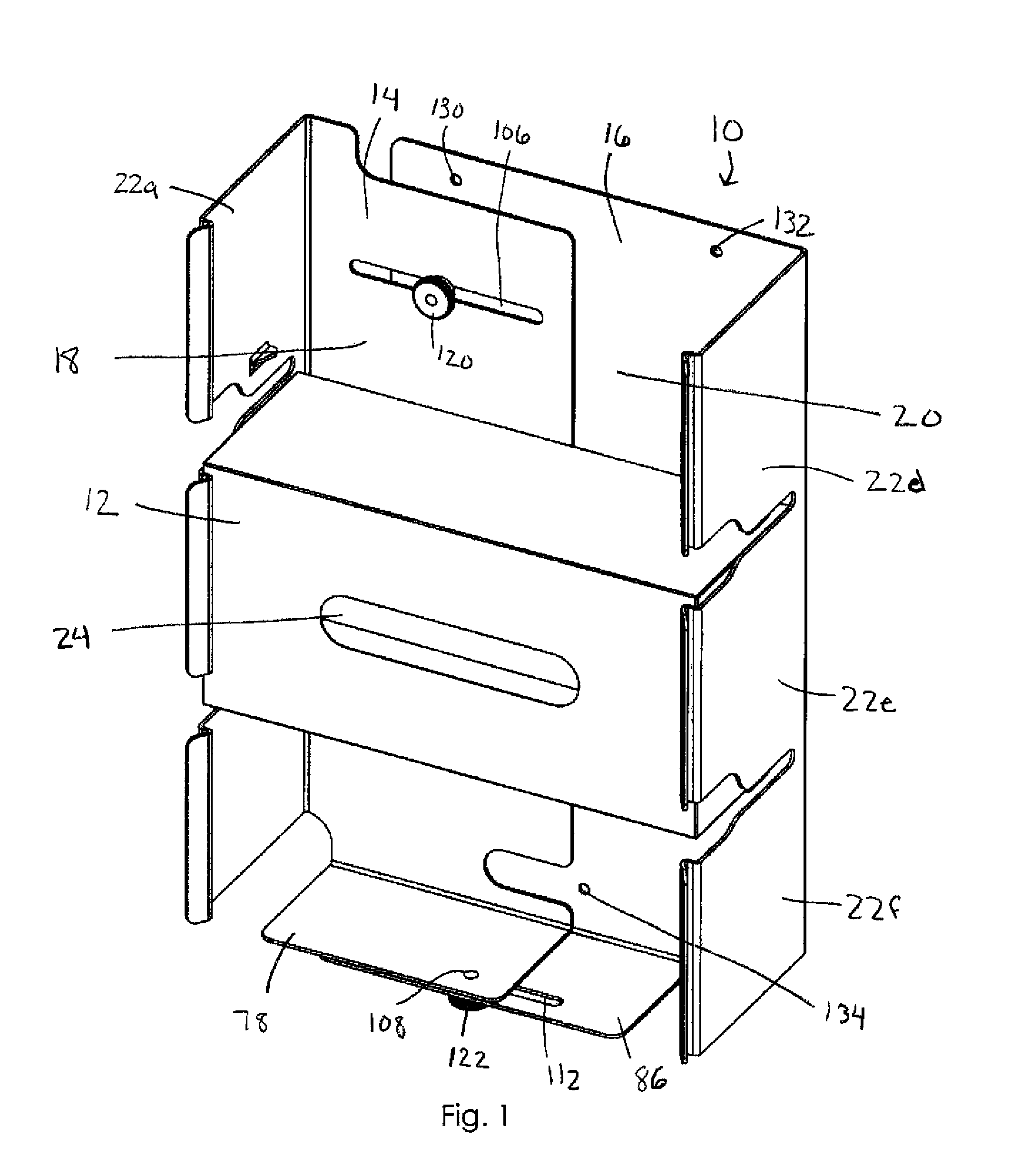 Device for holding packages