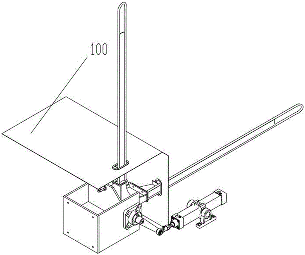 Bag supply mechanism for taking bags from perpendicularly-hung bag stack