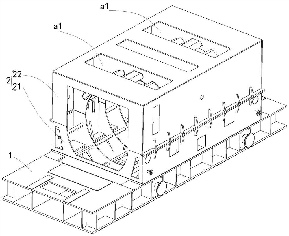 Novel steam turbine generator stator frame structure