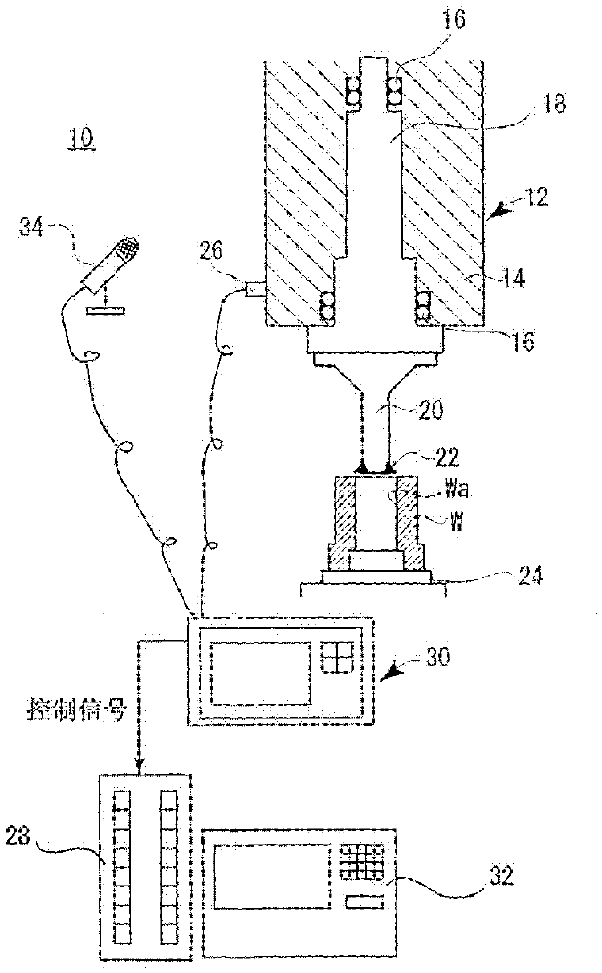 Method and device for suppressing chattering of work machine