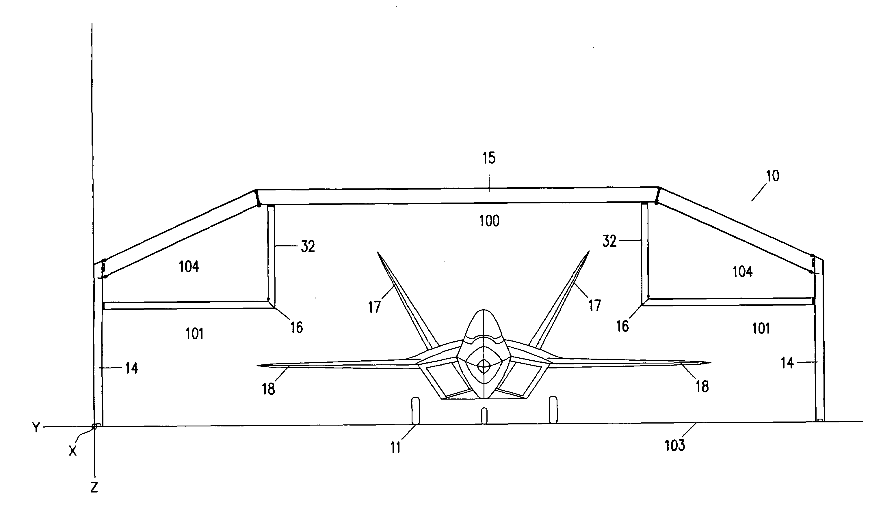 Paint booth arrangement and method for directing airflow