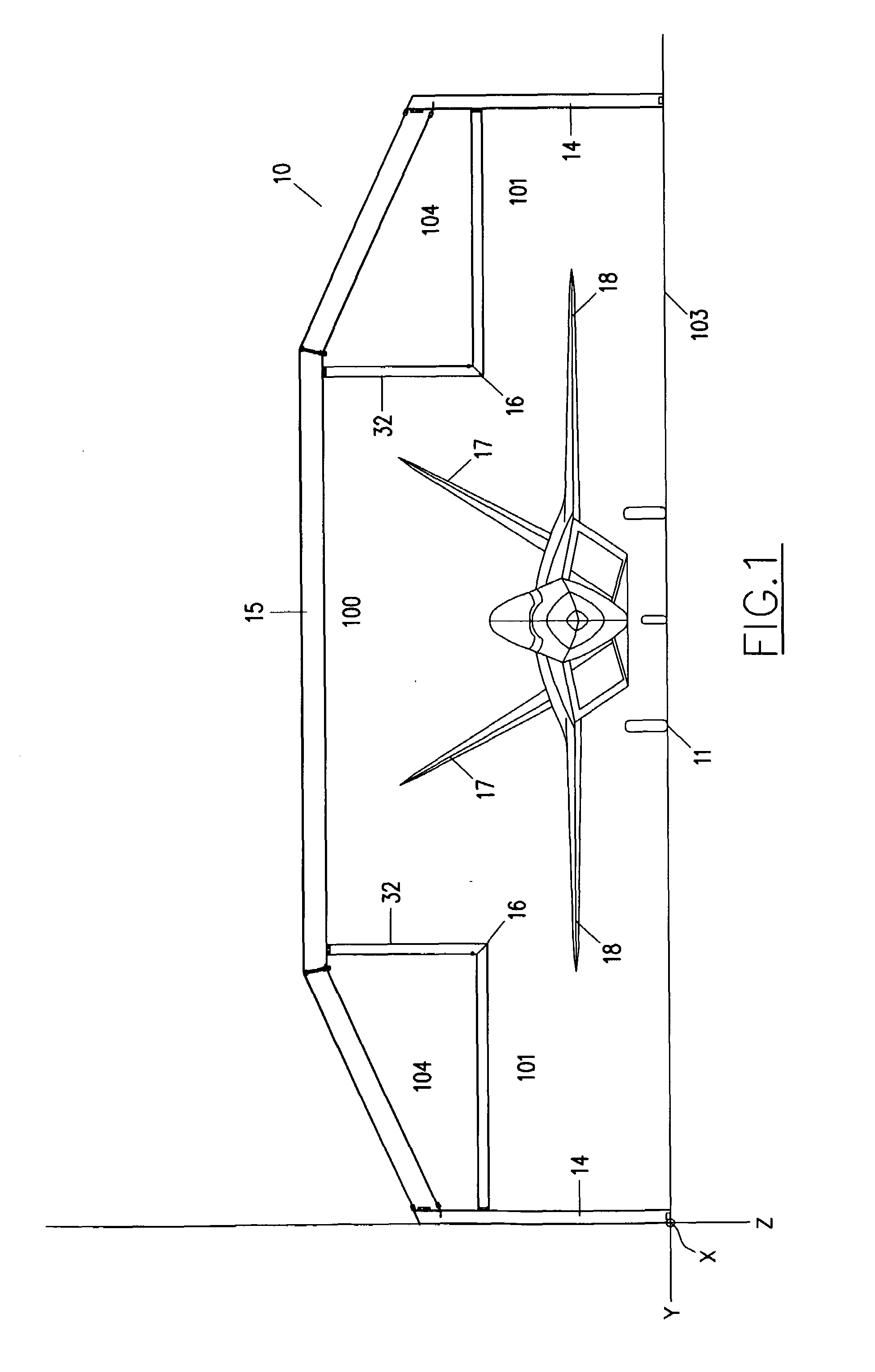 Paint booth arrangement and method for directing airflow