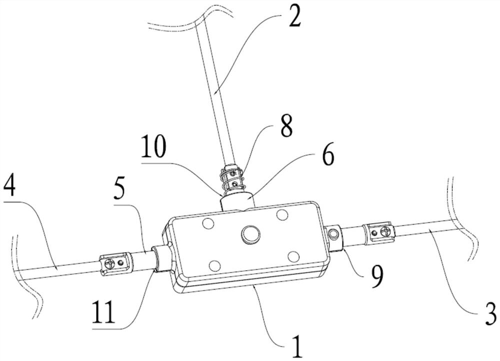 Bolt device capable of being locked and contracted