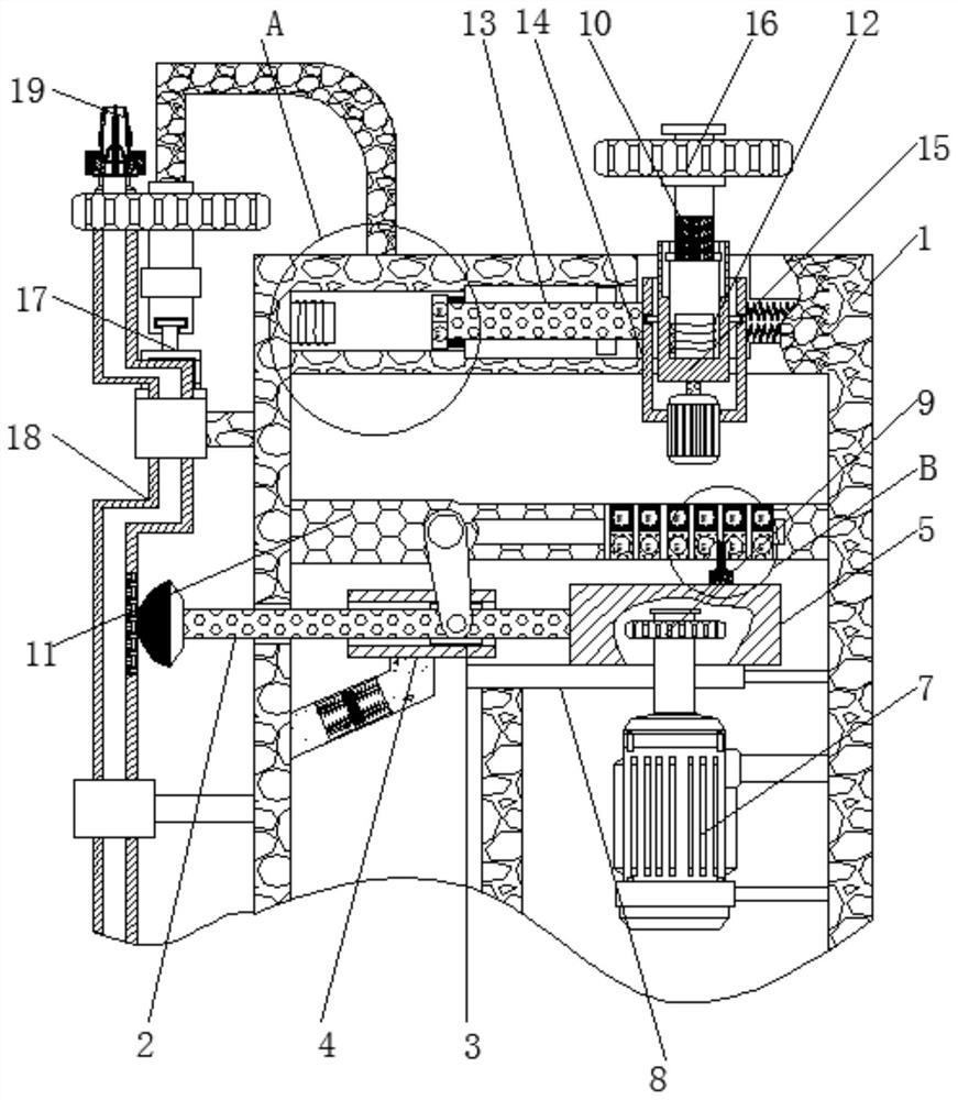 Large-range automatic irrigation device for agricultural production