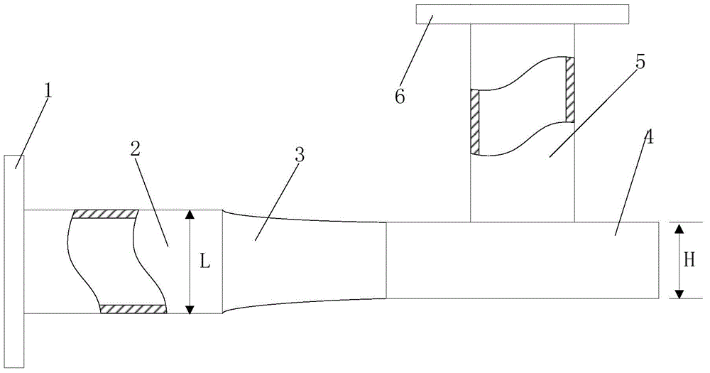 Taper waveguide rotating stub