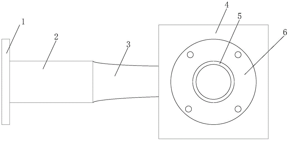 Taper waveguide rotating stub