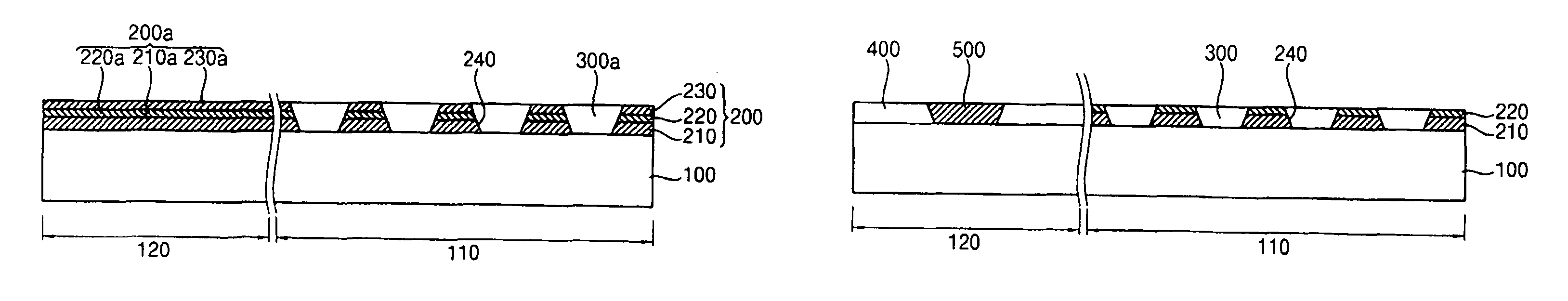 Method of manufacturing a semiconductor device including forming a single-crystalline semiconductor material in a first area and forming a second device isolation pattern on a second area