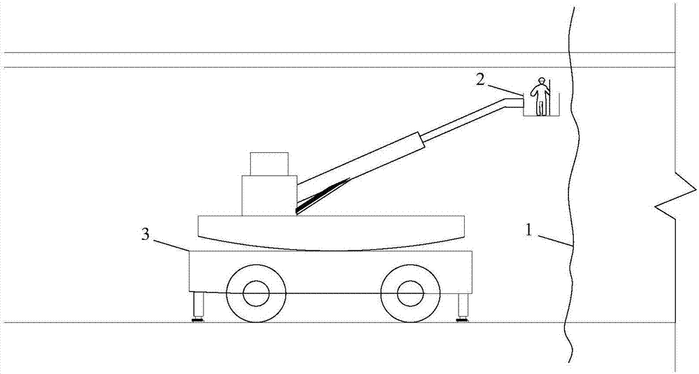 Mountain tunnel mechanized construction method based on high pressure carbon dioxide cracking