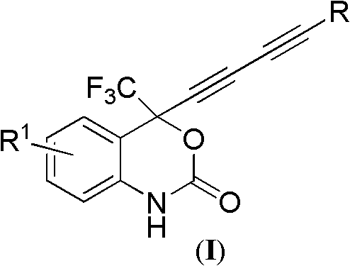 4-(substituted-1,3-dialkynyl)-4-(trifluoromethyl)benzo-1,4-dihydroxazole-2-one compounds and preparation method and applications thereof