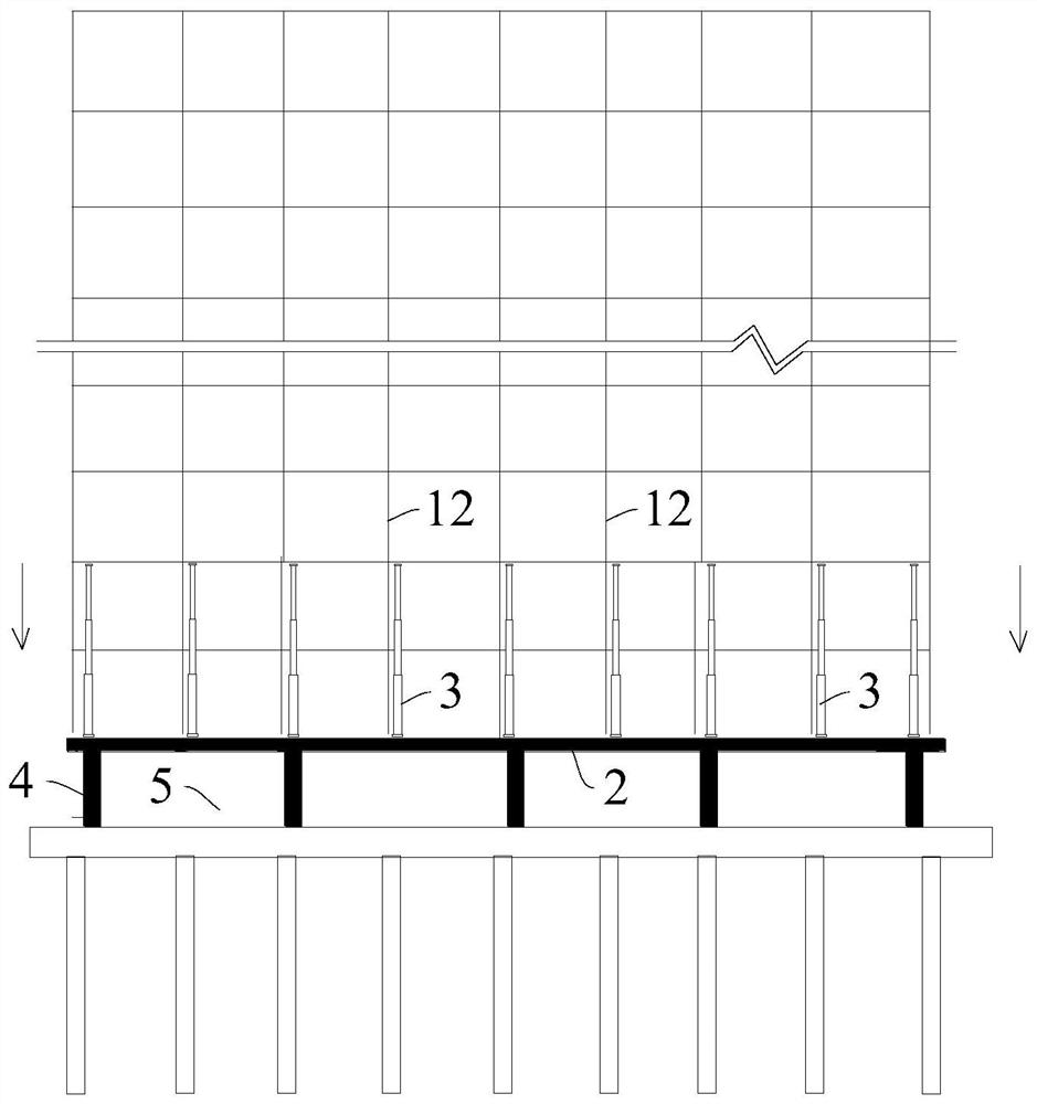 Reverse dismantling method for high-rise frame structure