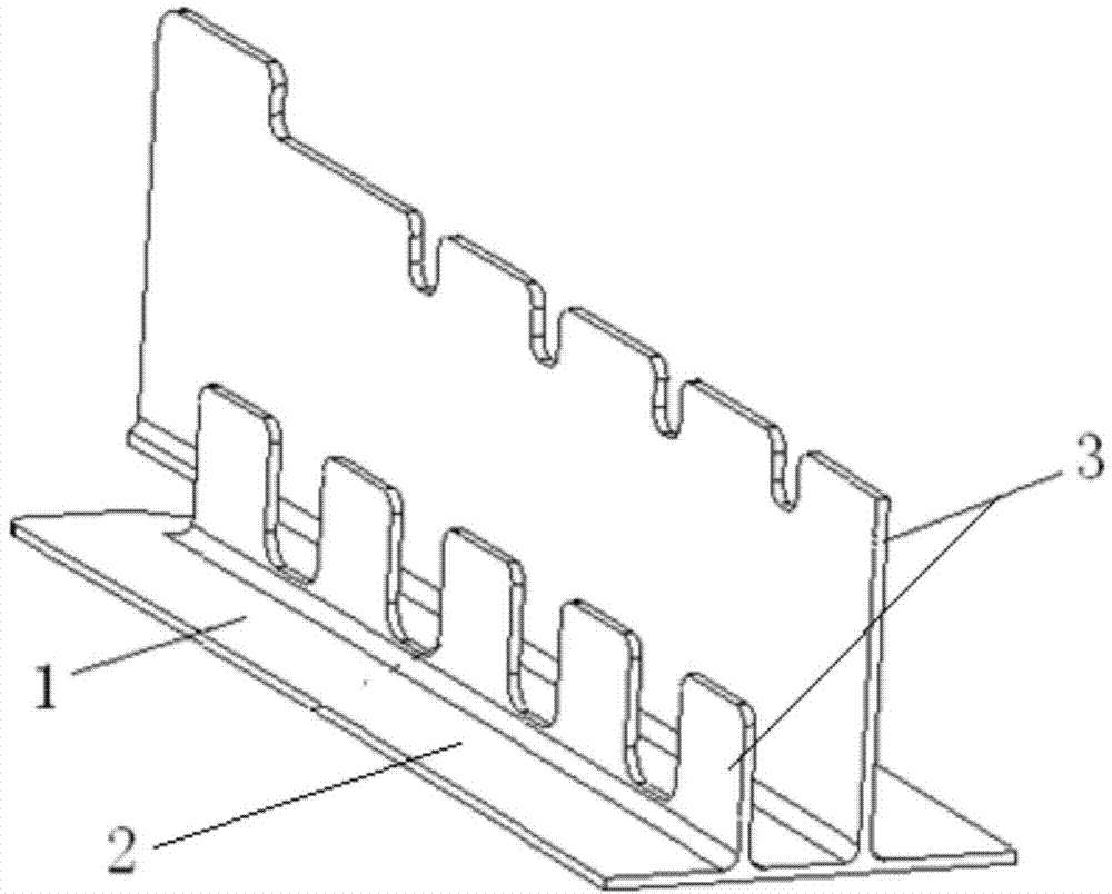 Thermal treatment deformation control method for slide rail parts with unequal heights of vertical tendons