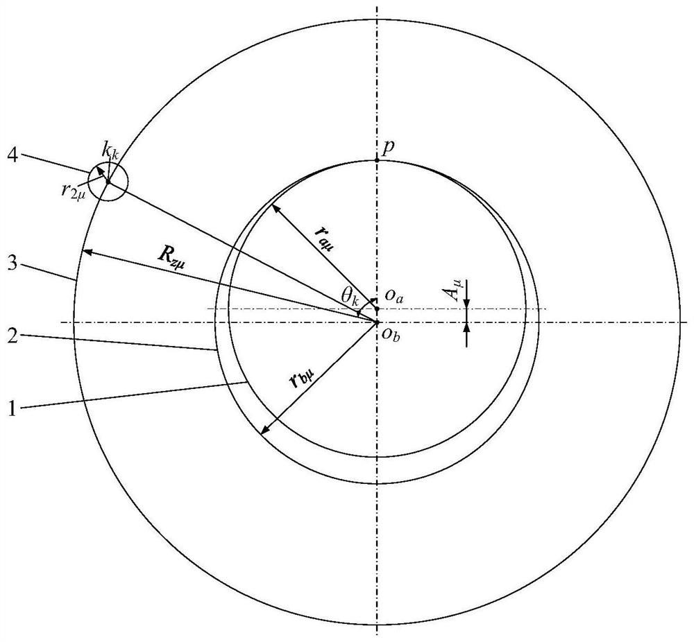 Method for calculating tooth profile curvature radius of cycloidal gear at meshing position of cycloidal gear pin teeth