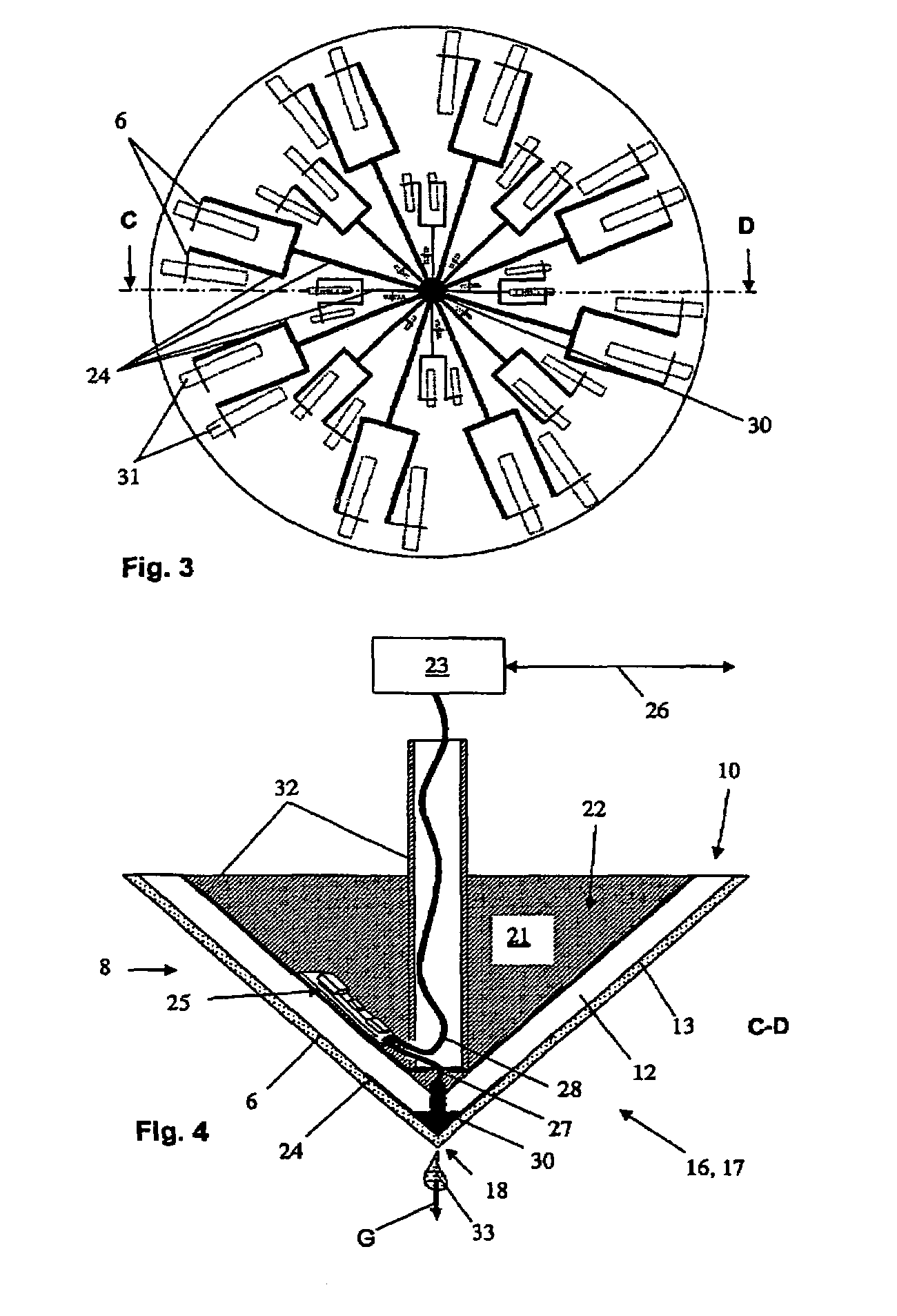 Device for transmitting and/or receiving high-frequency signals in an open or closed space system