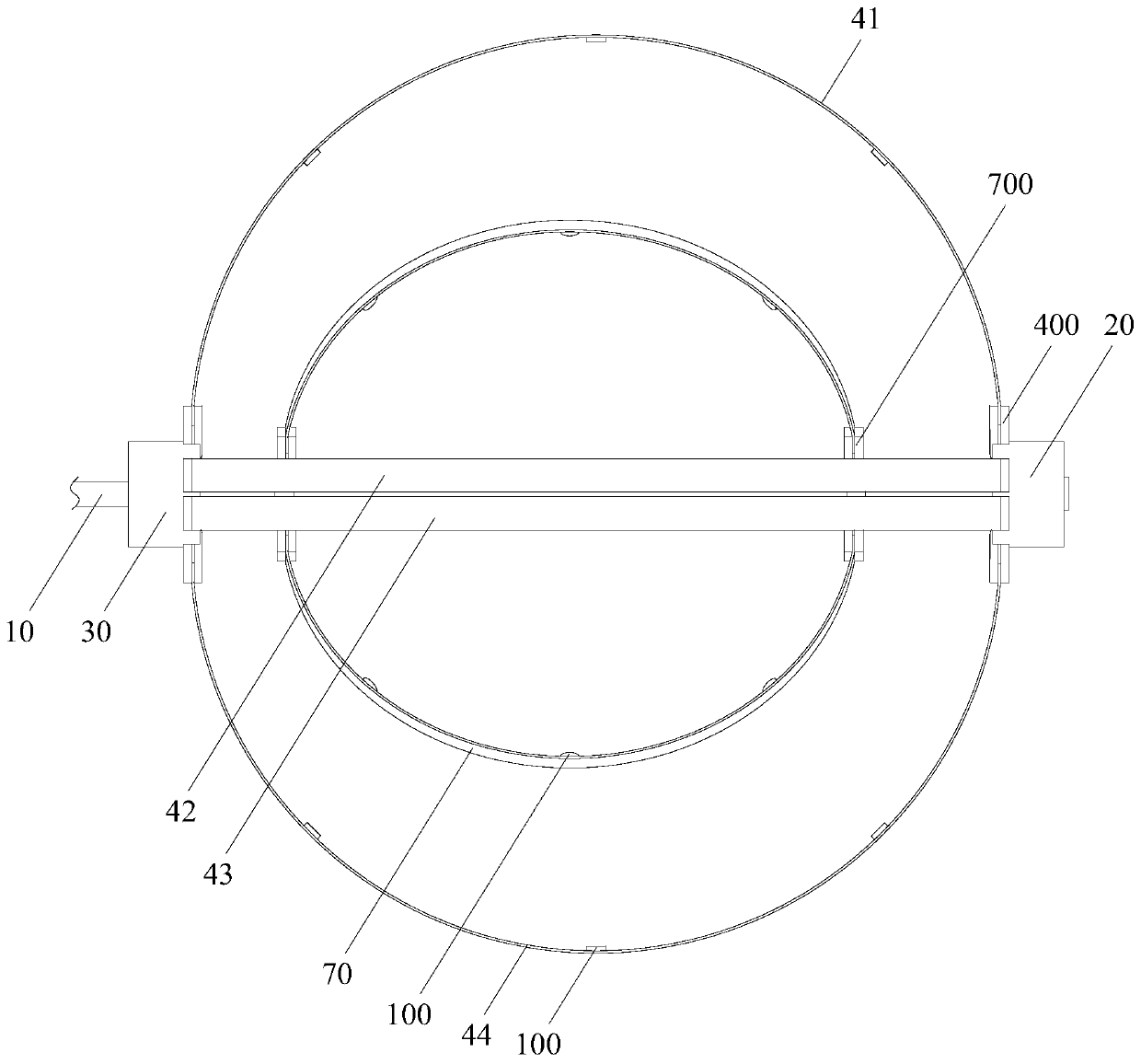 Auxiliary device for natural orifice transluminal endoscopic surgery