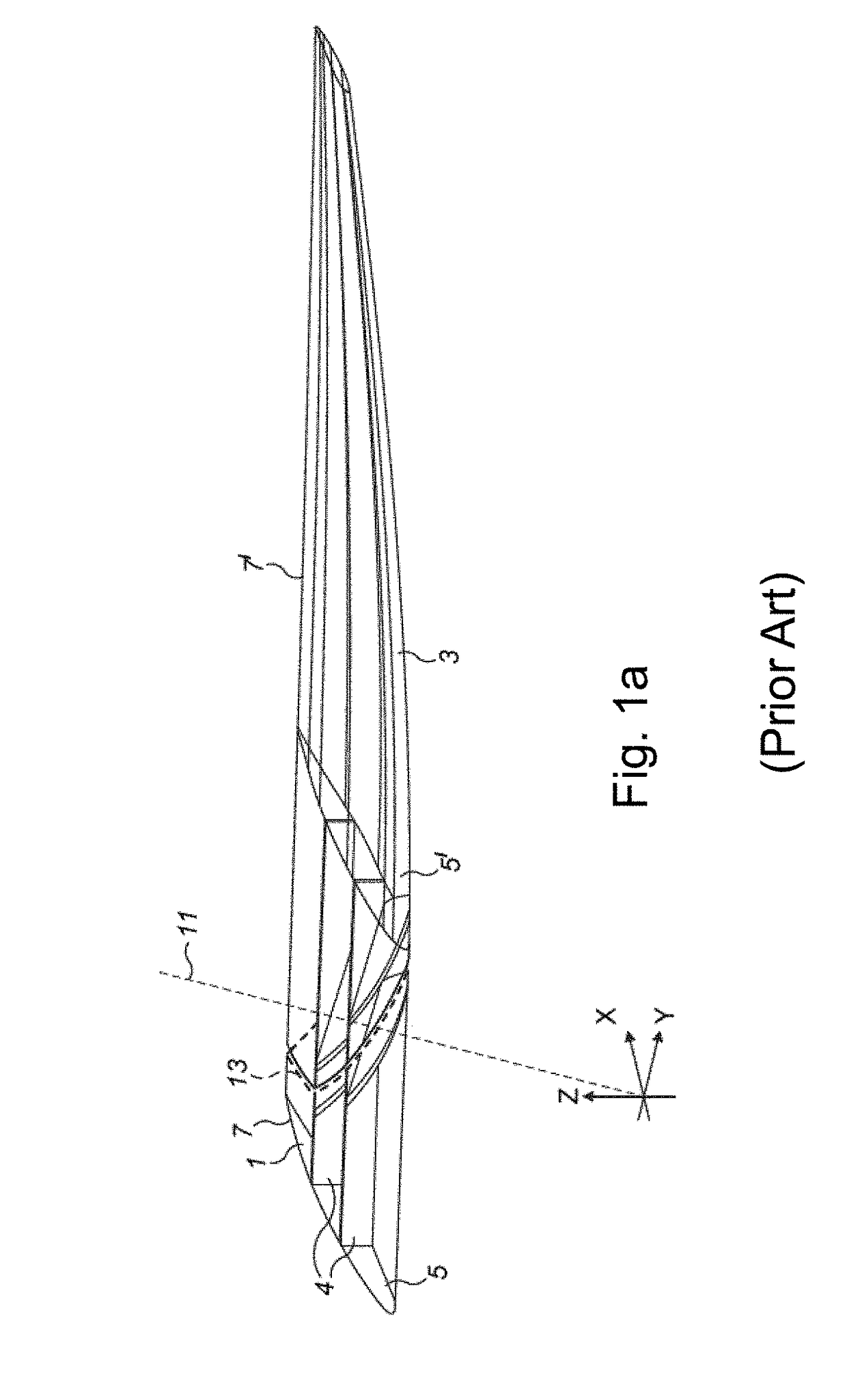 Interface between an outer end of a wing and a moveable wing tip device