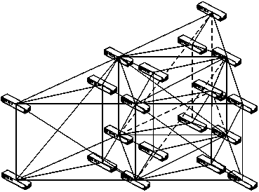 Data center network based on prismoid structure