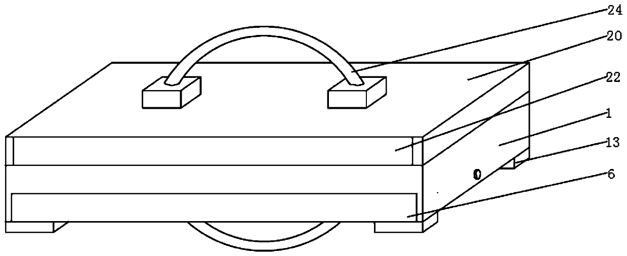 Computer keyboard facilitating storage