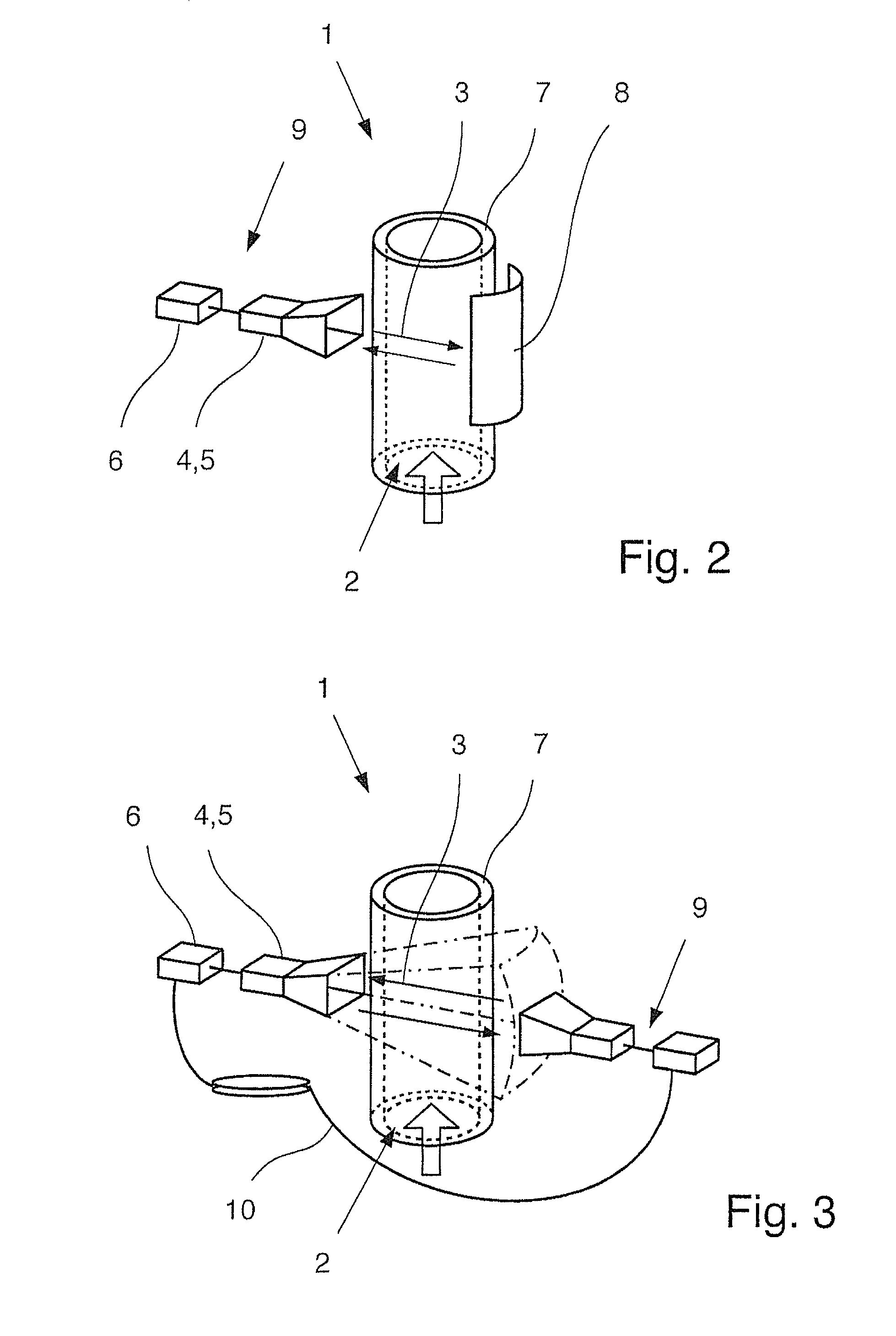Device for determining the volume fraction of at least one component of a multi-phase medium