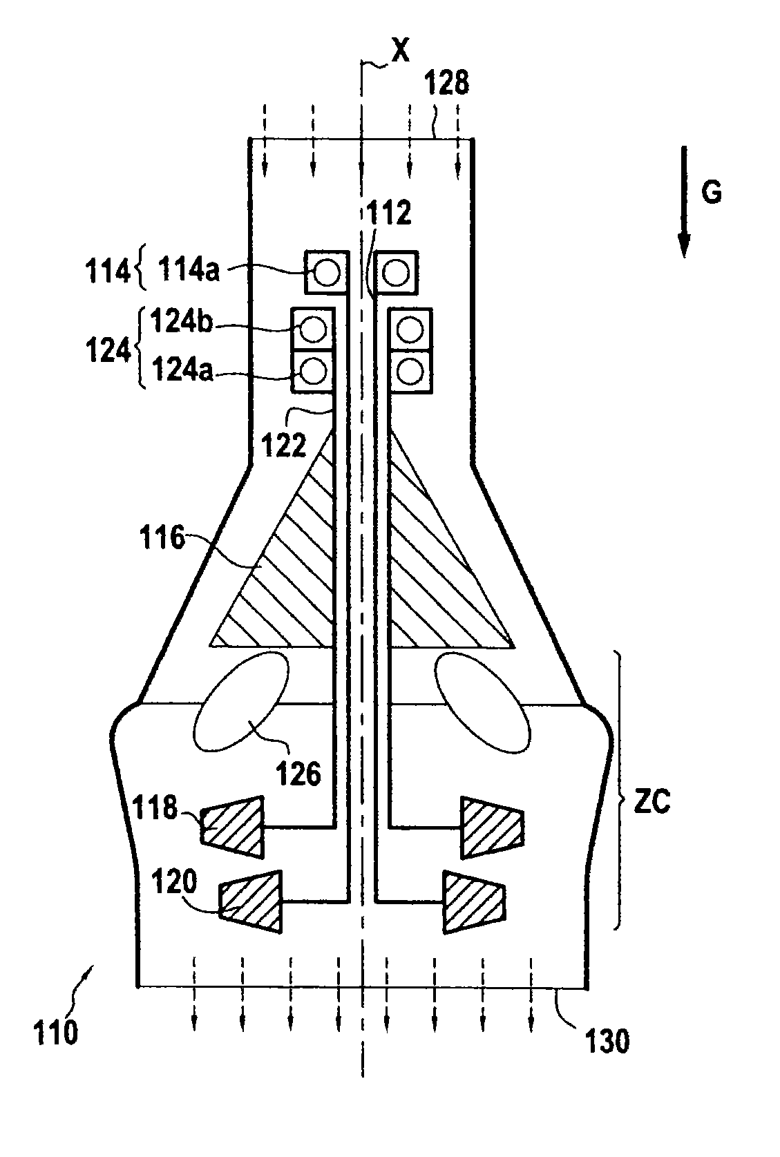 Vertical shaft turbomachine