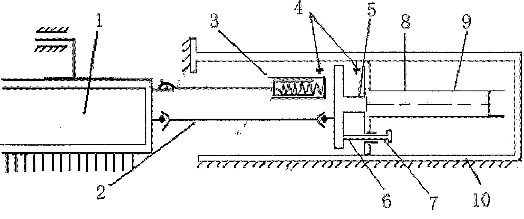 Linear servo control bar-crossing system of warp knitting machine