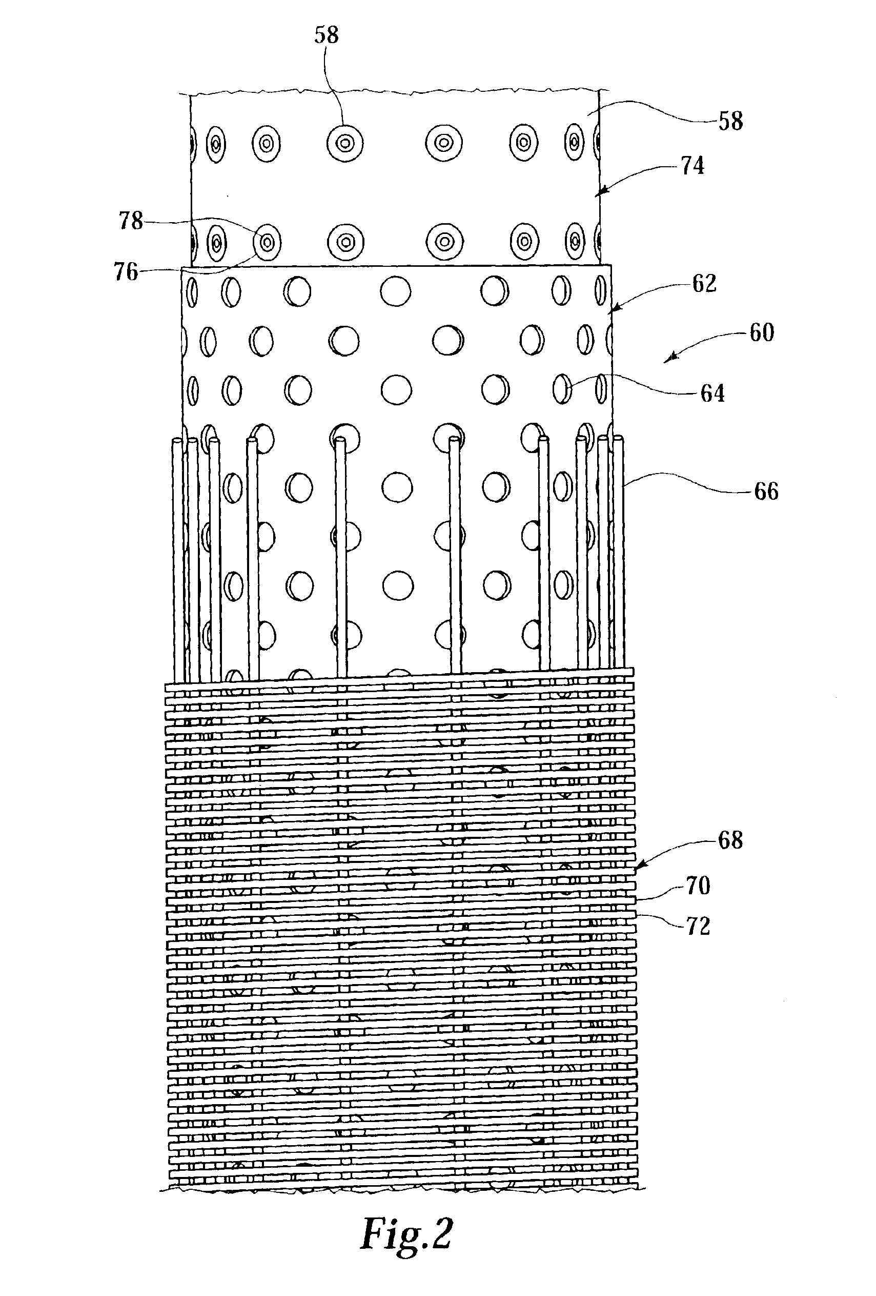 Sand control screen assembly having an internal isolation member and treatment method using the same