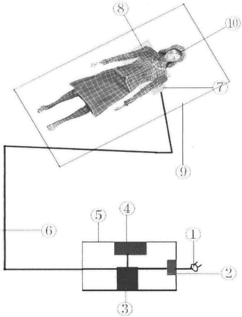 Method and device for treating pneumonia with ultrasonic wave