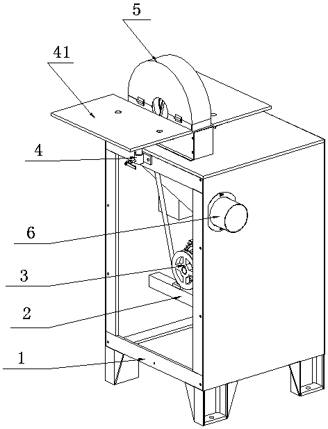 A kind of bent pipe sand passing machine