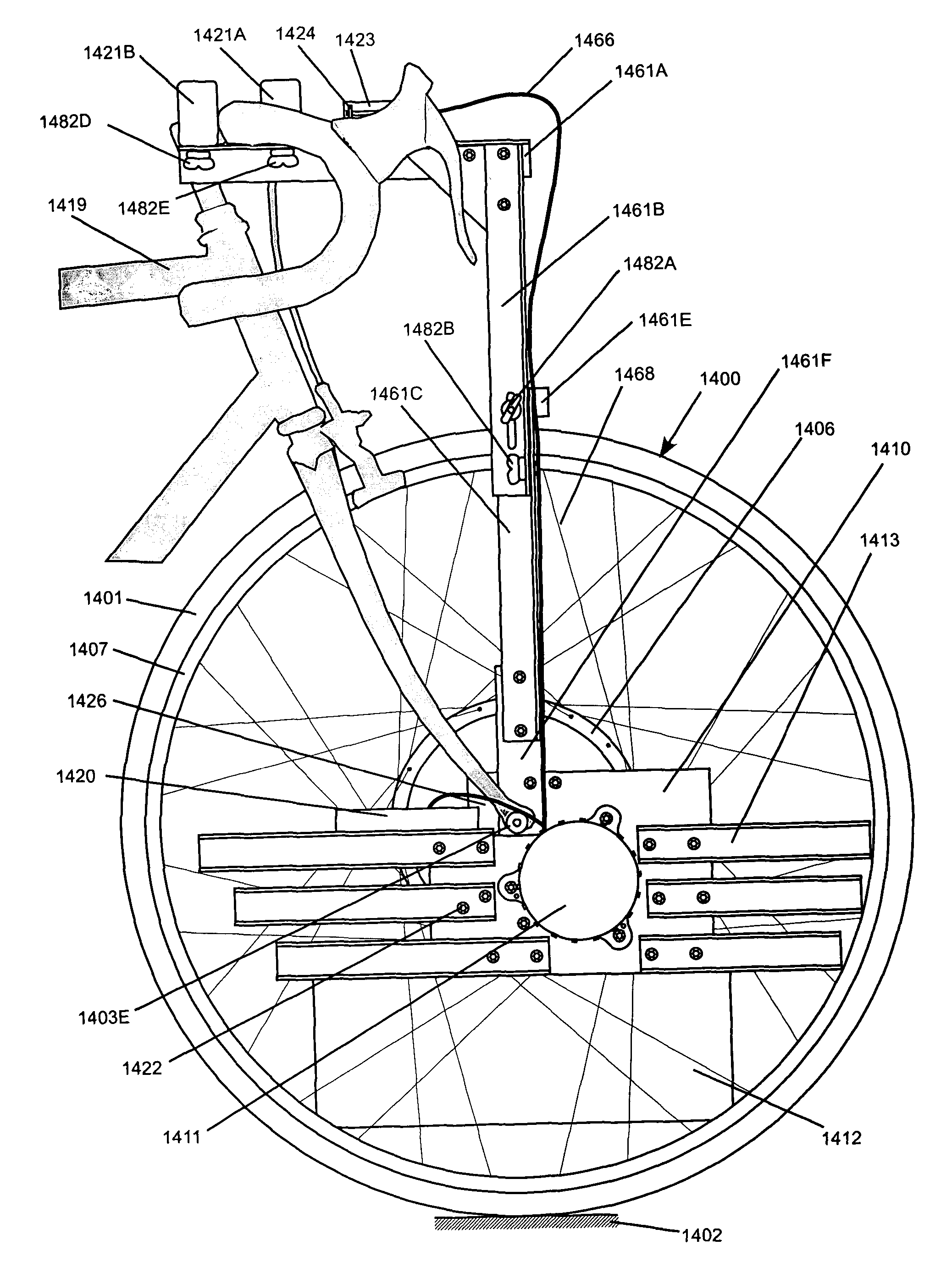 Self-propelled wheel for bicycles and similar vehicles