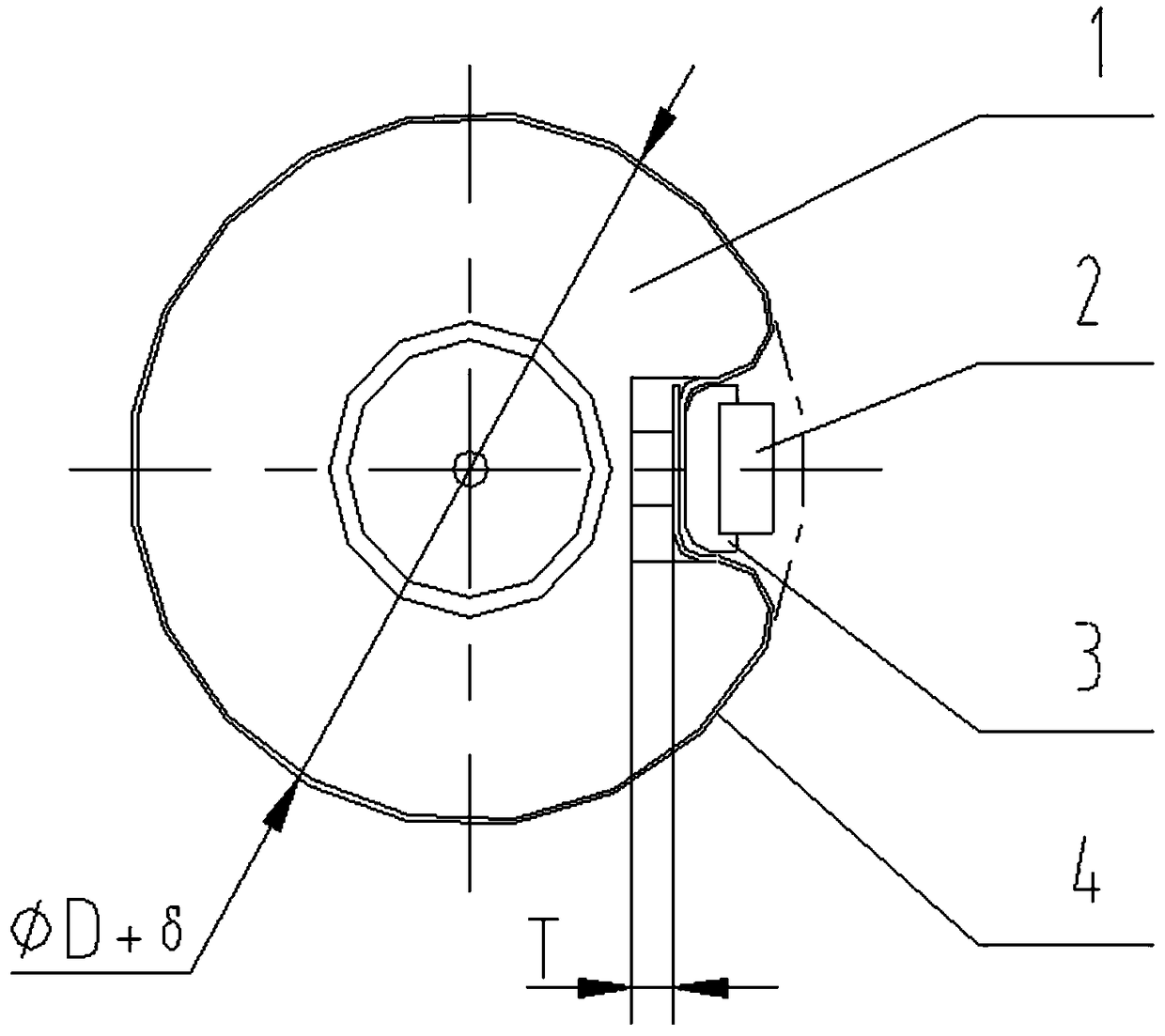 Device for machining high precision thickness spacer