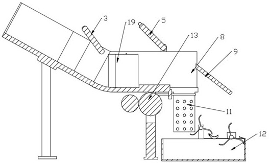 A kind of winnowing waste treatment equipment