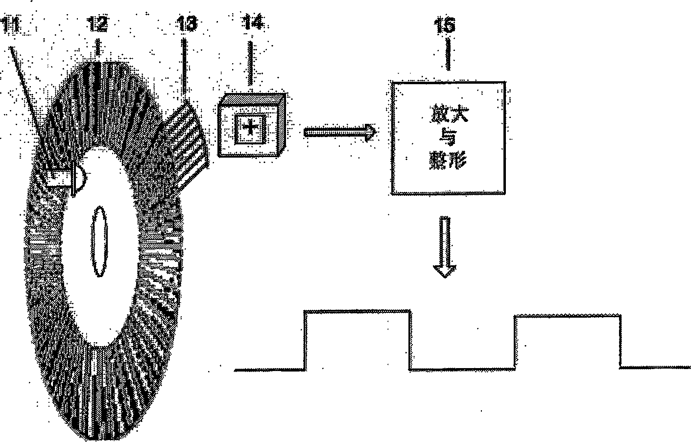 Laser encoder, displacement measurement method of using the laser encoder, and fabricating method of numerically controlled machine