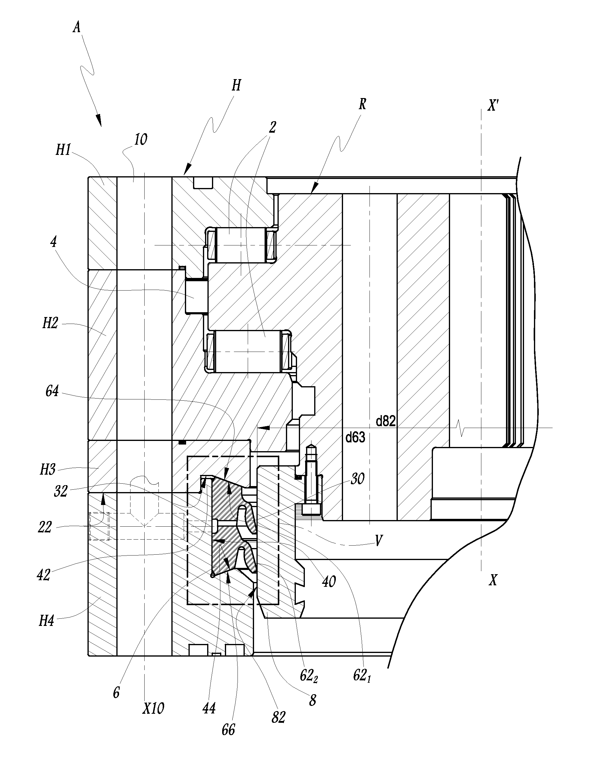 Method for replacing sealing elements on a rolling bearing assembly and set of sealing elements