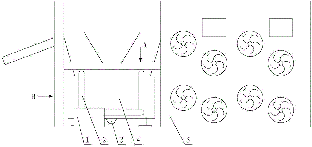 Rubber sheet cooling production device