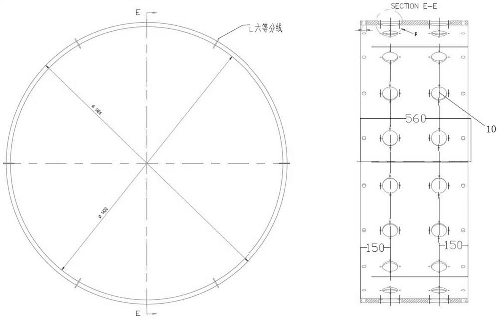 High-energy acoustic beam regulation and control device for residual stress of annular workpiece
