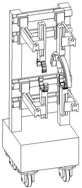 A disassembly and assembly robot for high-temperature connecting pipes