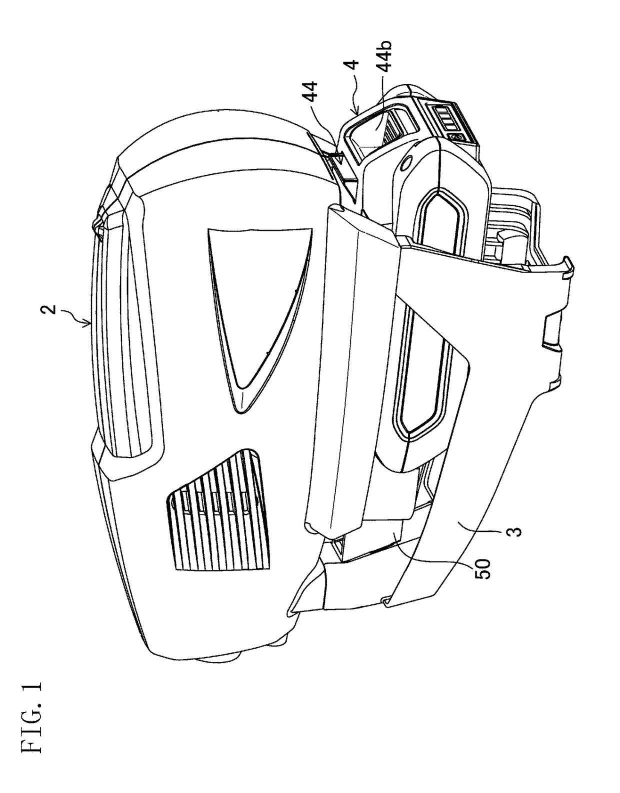 Battery-powered working machine